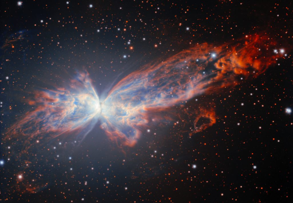 “borboleta-cosmica”:-como-foi-formada-a-imagem-capturada-por-telescopio-no-chile